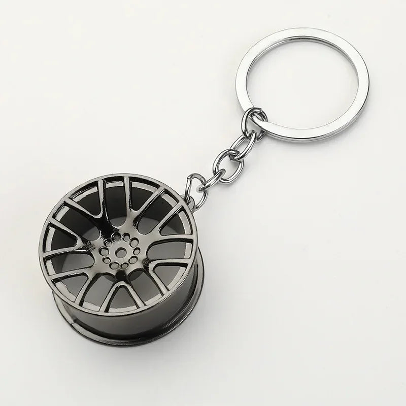 Keychain, Speed Gearbox, Turbo Hub Brake Disc Pendant Shock Absorber Keys Holder Chain Ring