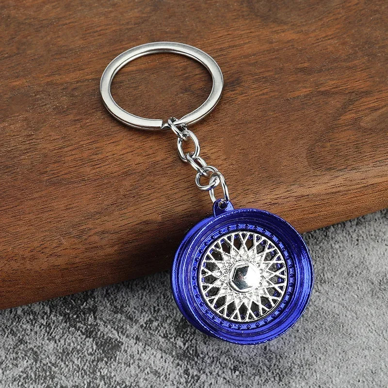 Keychain, Speed Gearbox, Turbo Hub Brake Disc Pendant Shock Absorber Keys Holder Chain Ring