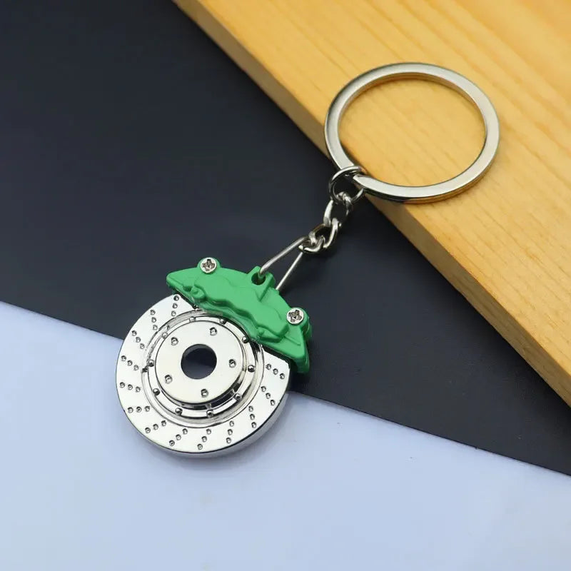 Keychain, Speed Gearbox, Turbo Hub Brake Disc Pendant Shock Absorber Keys Holder Chain Ring