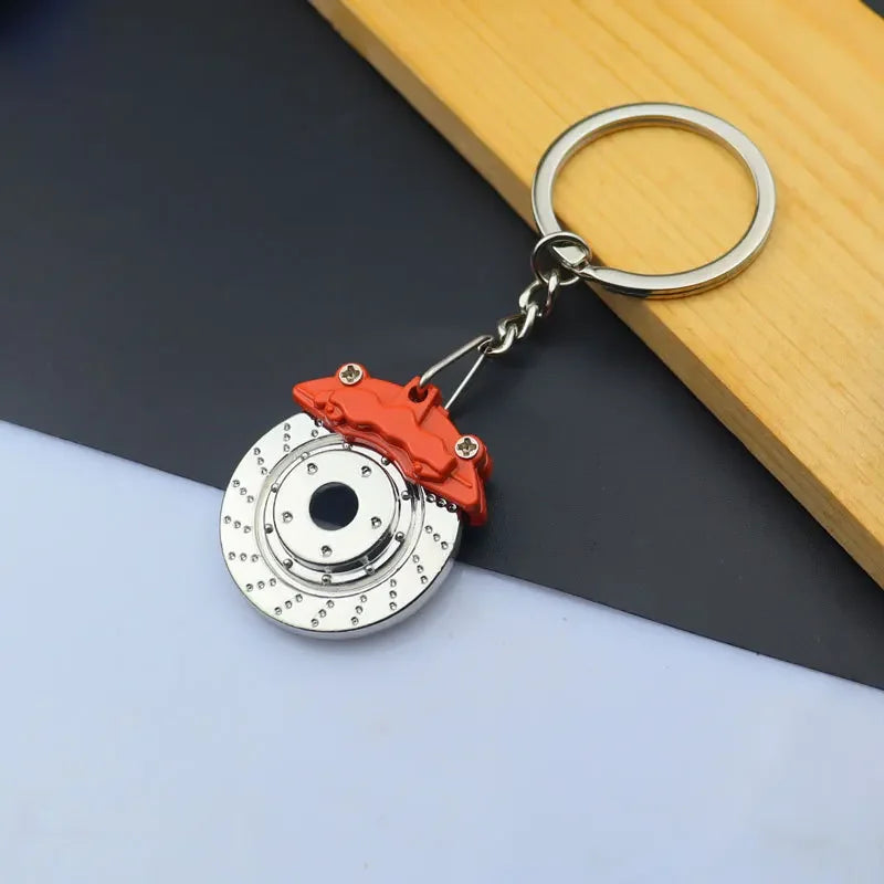 Keychain, Speed Gearbox, Turbo Hub Brake Disc Pendant Shock Absorber Keys Holder Chain Ring