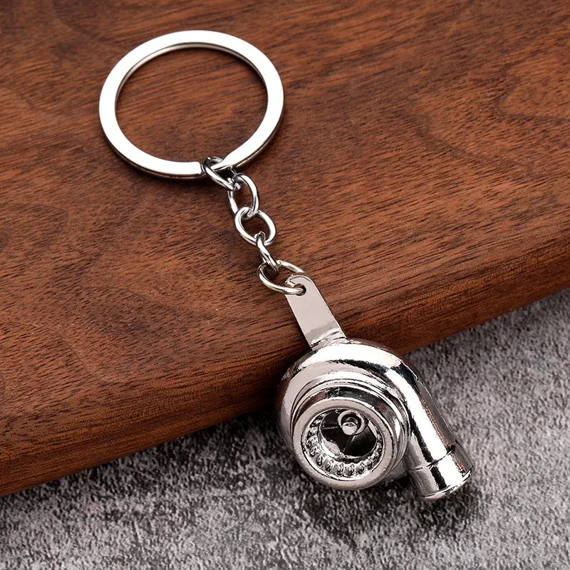 Keychain, Speed Gearbox, Turbo Hub Brake Disc Pendant Shock Absorber Keys Holder Chain Ring