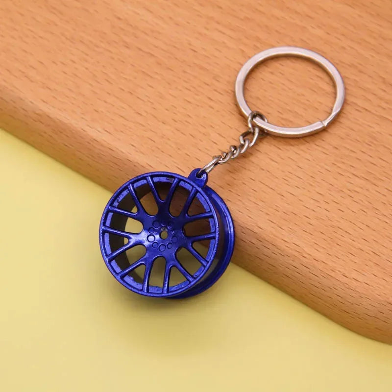 Keychain, Speed Gearbox, Turbo Hub Brake Disc Pendant Shock Absorber Keys Holder Chain Ring