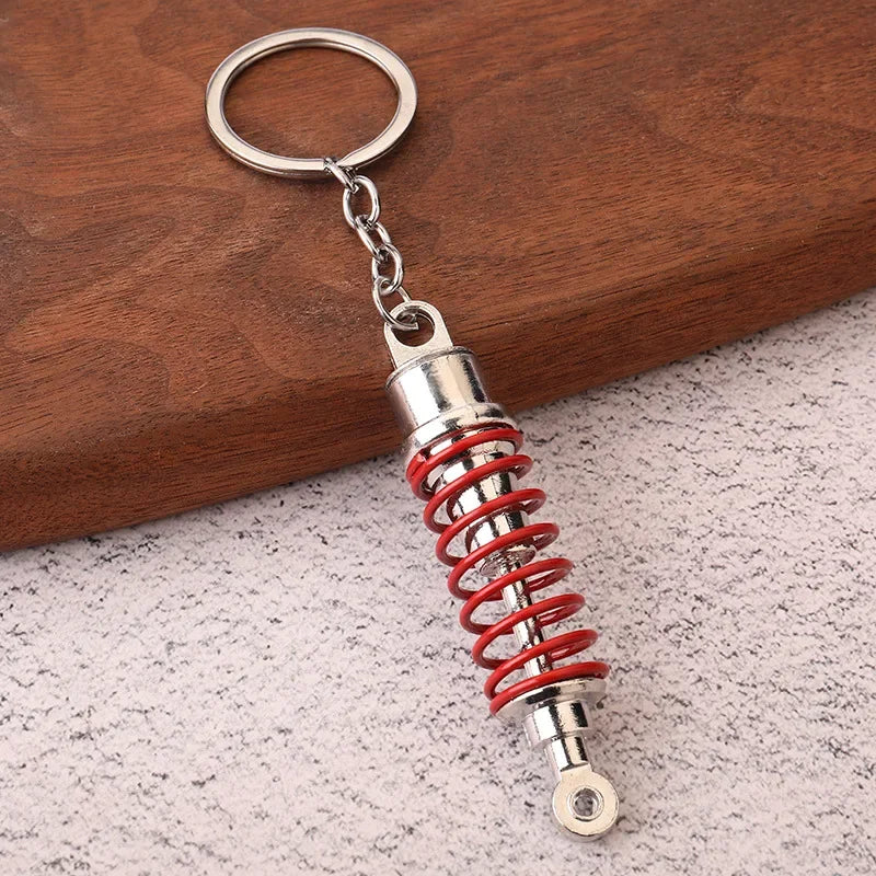 Keychain, Speed Gearbox, Turbo Hub Brake Disc Pendant Shock Absorber Keys Holder Chain Ring