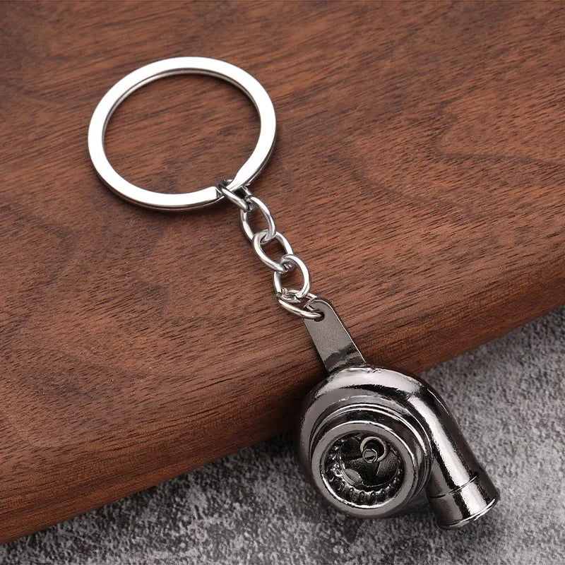 Keychain, Speed Gearbox, Turbo Hub Brake Disc Pendant Shock Absorber Keys Holder Chain Ring