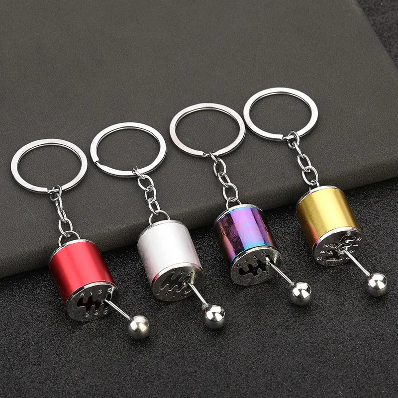 Keychain, Speed Gearbox, Turbo Hub Brake Disc Pendant Shock Absorber Keys Holder Chain Ring