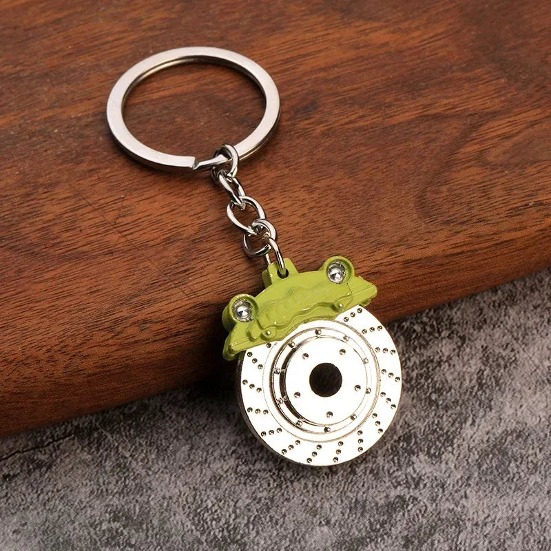 Keychain, Speed Gearbox, Turbo Hub Brake Disc Pendant Shock Absorber Keys Holder Chain Ring