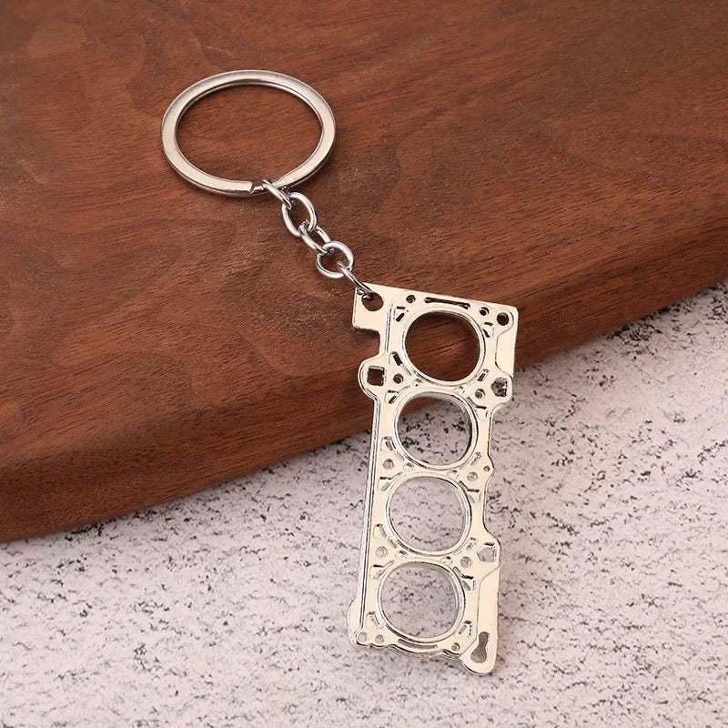 Keychain, Speed Gearbox, Turbo Hub Brake Disc Pendant Shock Absorber Keys Holder Chain Ring