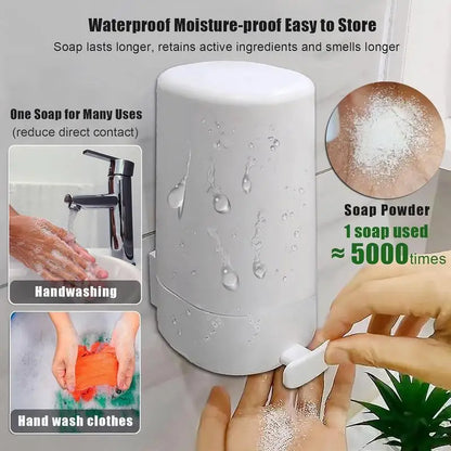 Soapy Bar Grinding, Wall Mounted Crusher Mincer Refillable Soapy Bar Dispenser For Bathroom