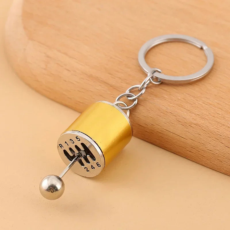 Keychain, Speed Gearbox, Turbo Hub Brake Disc Pendant Shock Absorber Keys Holder Chain Ring