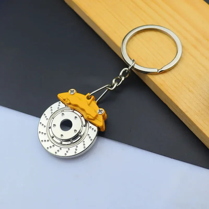 Keychain, Speed Gearbox, Turbo Hub Brake Disc Pendant Shock Absorber Keys Holder Chain Ring