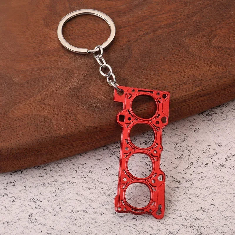 Keychain, Speed Gearbox, Turbo Hub Brake Disc Pendant Shock Absorber Keys Holder Chain Ring