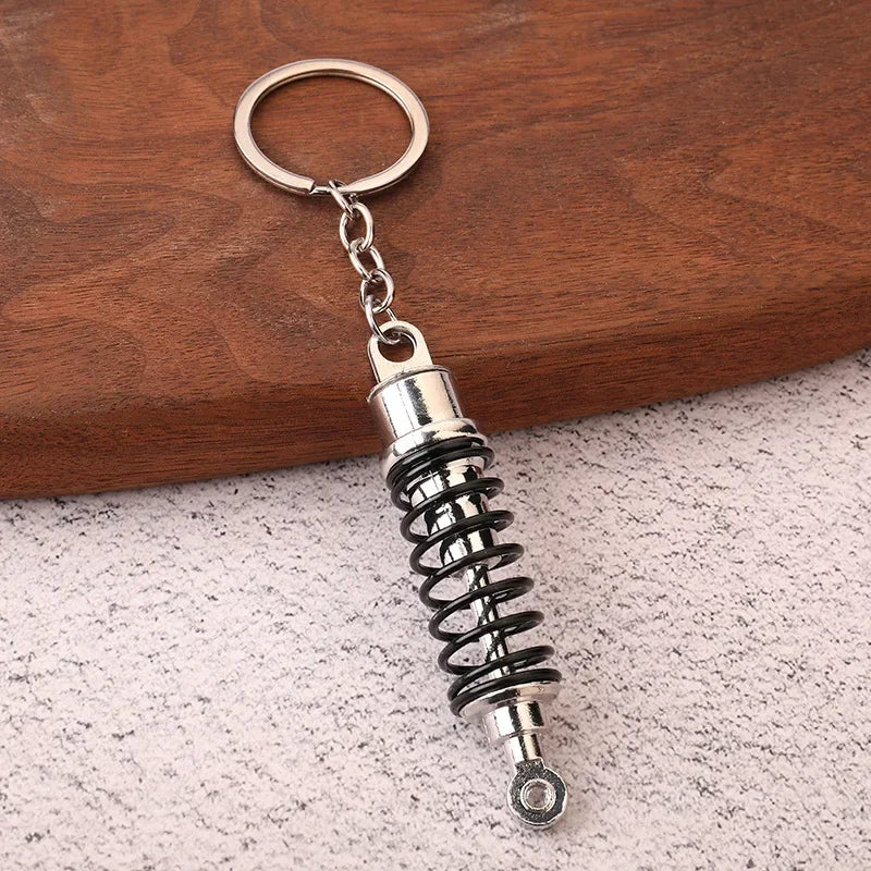 Keychain, Speed Gearbox, Turbo Hub Brake Disc Pendant Shock Absorber Keys Holder Chain Ring