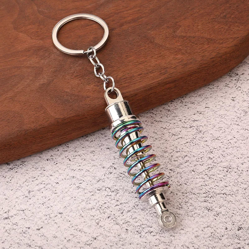 Keychain, Speed Gearbox, Turbo Hub Brake Disc Pendant Shock Absorber Keys Holder Chain Ring