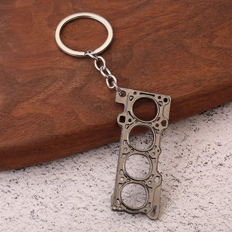 Keychain, Speed Gearbox, Turbo Hub Brake Disc Pendant Shock Absorber Keys Holder Chain Ring