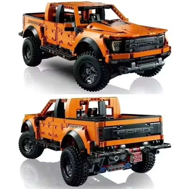 Ford Raptors F150 Pickup Truck, Sports Car, Building Blocks