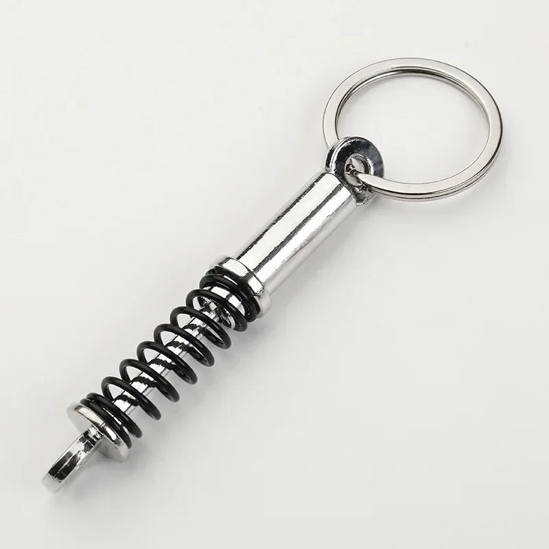 Keychain, Speed Gearbox, Turbo Hub Brake Disc Pendant Shock Absorber Keys Holder Chain Ring