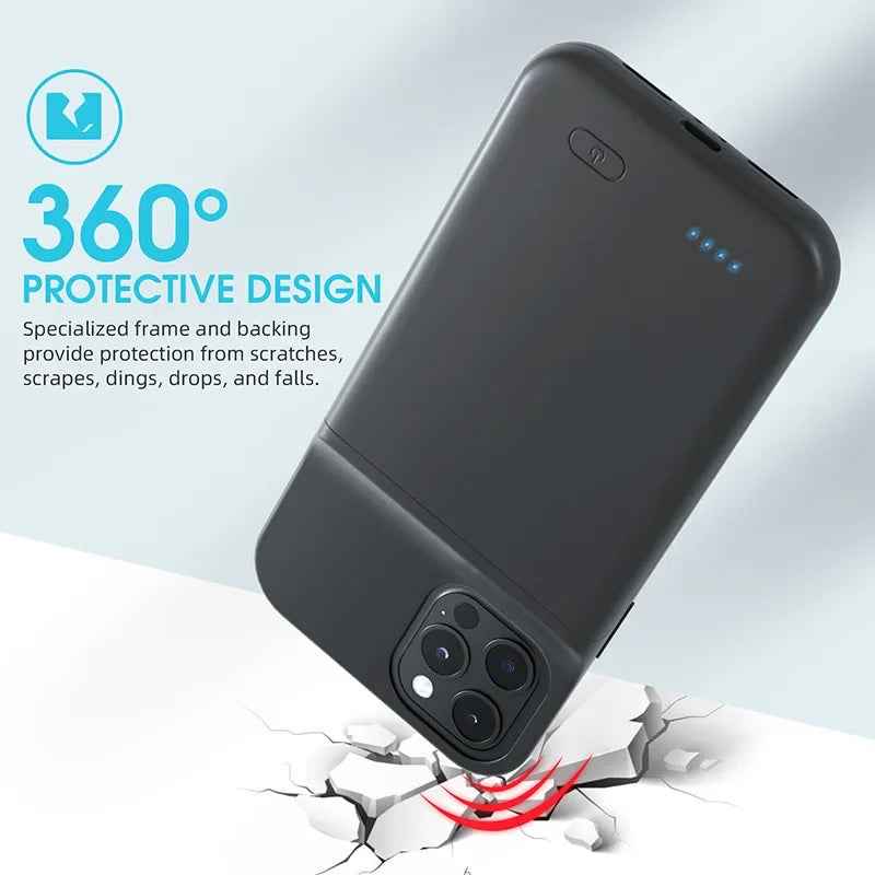 6800mAh, Case Powerbank For all IPhones